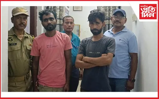 ৰে'লৱেৰ চোৰাং লোহা সৰবৰাহ কৰা দুজনক আটকঃ বাহনসহ চোৰাং সামগ্ৰী জব্দ...